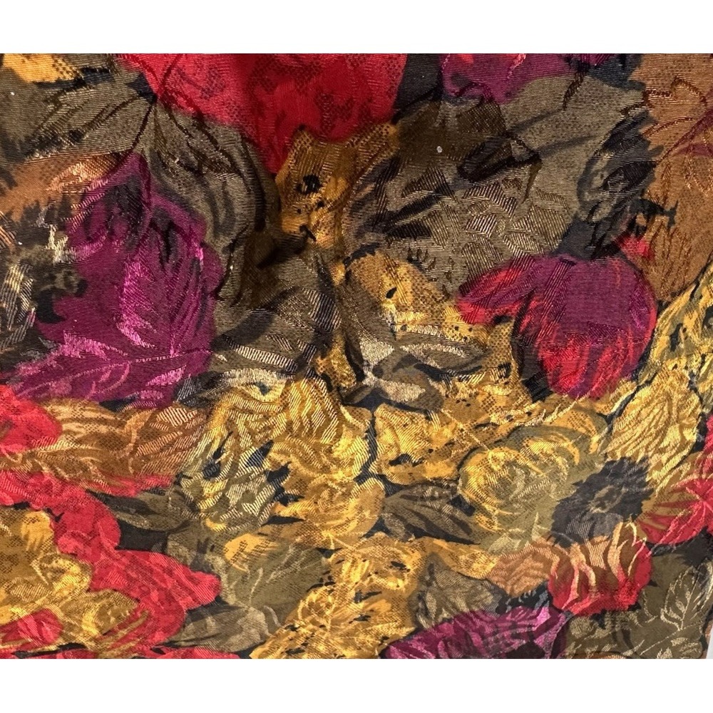 VTG Chic Top Office Secretary Eva Laurel Floral Blouse Career Sz 6 - Picture 6 of 16